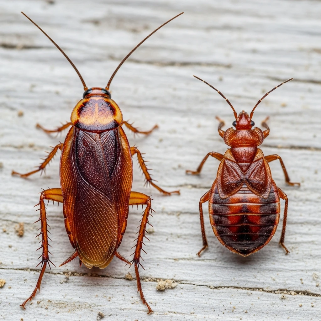 cockroach vs bed bug