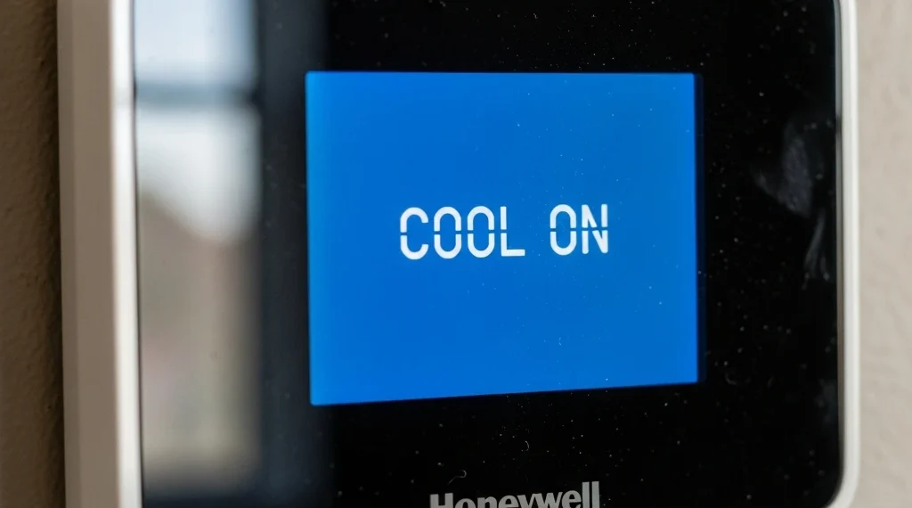 honeywell thermostat cool on blinking