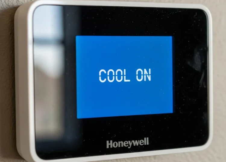 honeywell thermostat cool on blinking