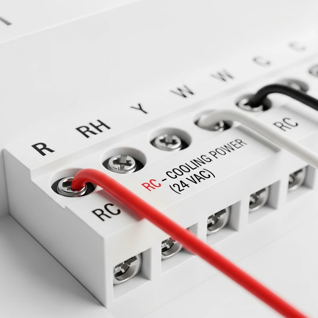 RC wire on a thermostat