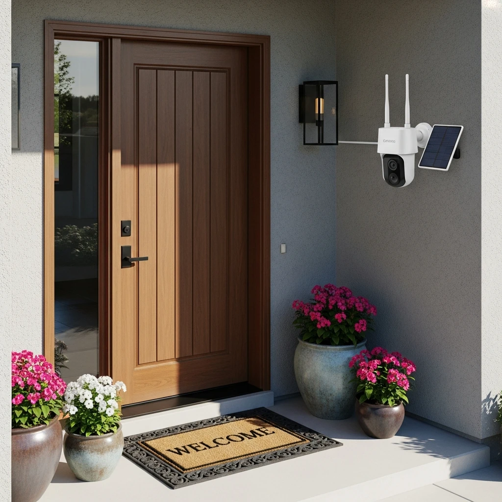 Visible security camera