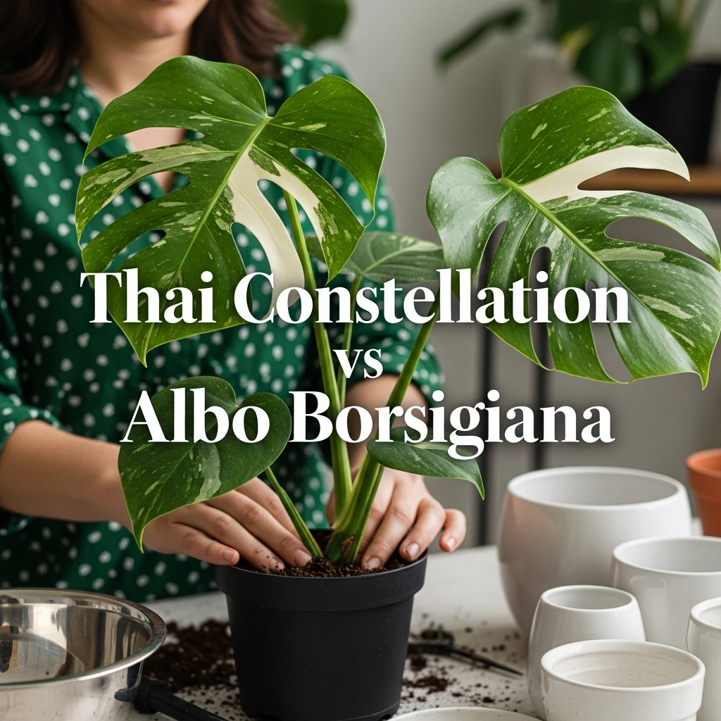 Thai Constellation Monstera vs Albo