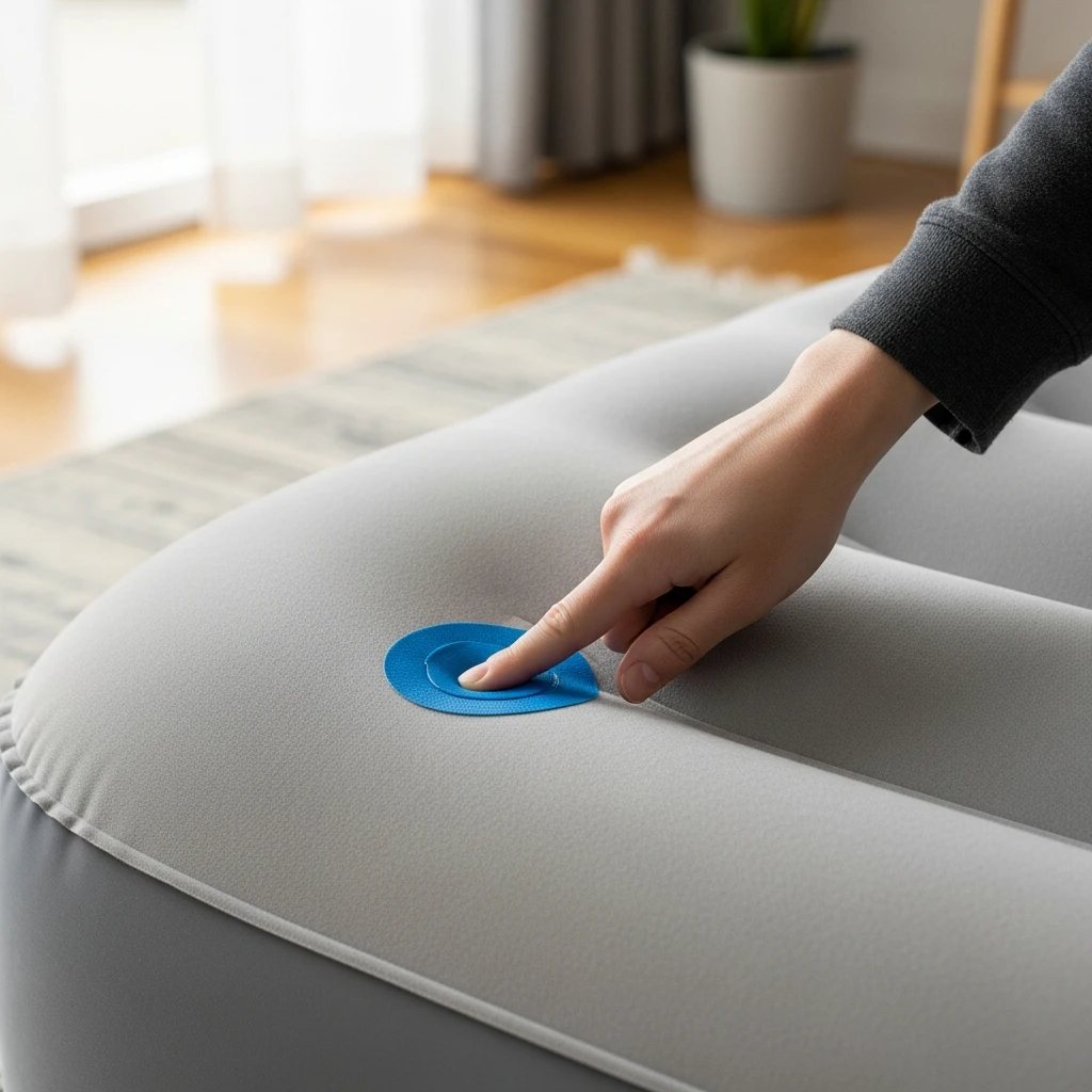 Prepare the surface of air mattress