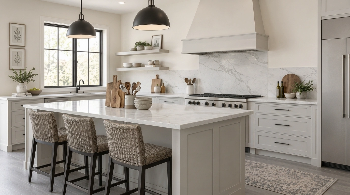 Sherwin-Williams Alabaster for Kitchen