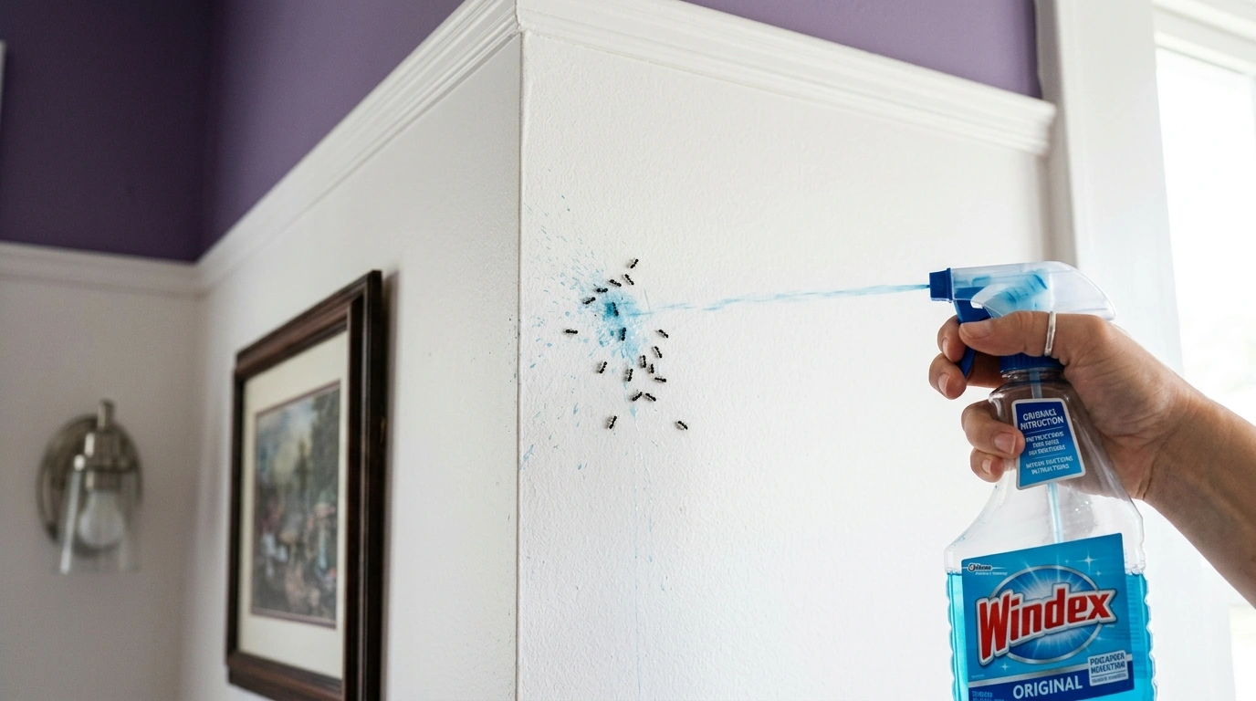 Windex as an ant killer
