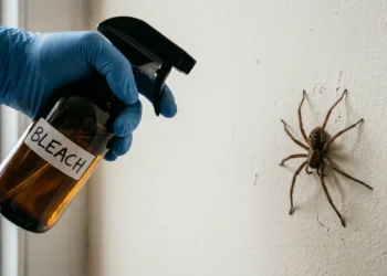 does bleach kill spiders