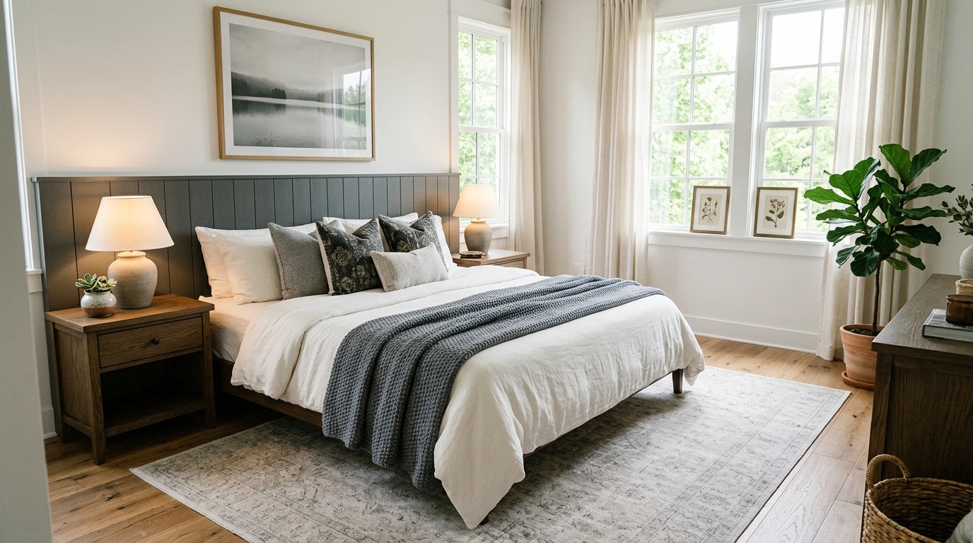 Sherwin-Williams Alabaster for bedroom